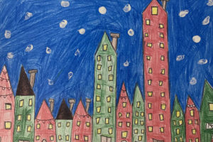 A snowy street. 800x600